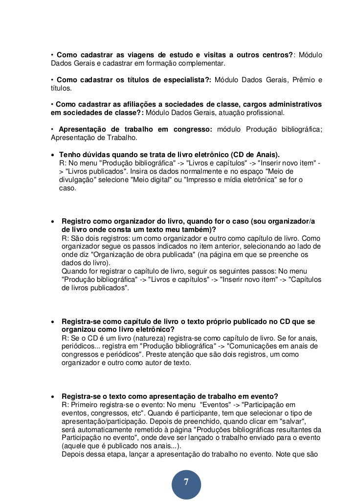 curriculum vitae documentado (de preferência lattes) curriculum vitae documentado (de preferência lattes)